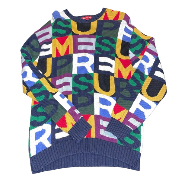Supreme big letters mens M sweater - Picture 1 of 5
